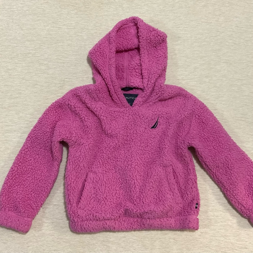 Nautica Kids Fuzzy Pink Hoodie